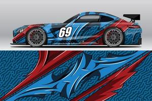 abstracte race auto wrap sticker ontwerp en sport achtergrond voor dagelijks gebruik racing livery of auto vinyl stickers vector