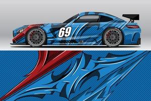 abstracte race auto wrap sticker ontwerp en sport achtergrond voor dagelijks gebruik racing livery of auto vinyl stickers vector