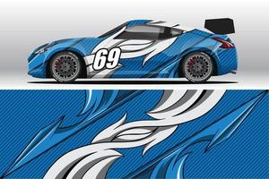 auto wrap sticker ontwerpen voor race livery of dagelijkse auto vinyl sticker vector