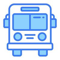 schoolbus vector platte pictogram, school en onderwijs icon