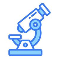 microscoop vector platte pictogram, school en onderwijs icon