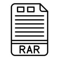 rar lijn icoon vector