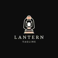 lantaarn logo pictogram ontwerp sjabloon platte vector