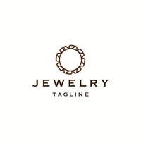 ring sieraden logo pictogram ontwerpsjabloon. elegant, schoonheid, koninklijk plat vector