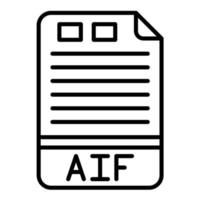 aif lijn icoon vector