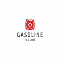 jerrycan of olie gallon benzine logo pictogram ontwerp sjabloon platte vector