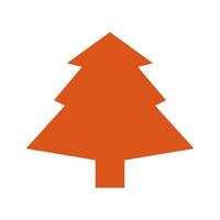 kerstboom geïllustreerd op witte achtergrond vector