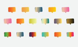 mega set van levendige kleurrijke verlopen kleur achtergrond vector
