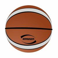 vectorillustratie van een bruin basketbalobject sportuitrusting pictogram grafische illustratie vector