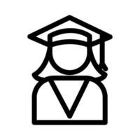 illustratie vectorafbeelding van student icon vector