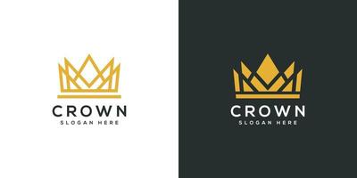 kroon logo vector ontwerpsjabloon