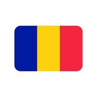 Roemenië vlag vector pictogram geïsoleerd op een witte achtergrond