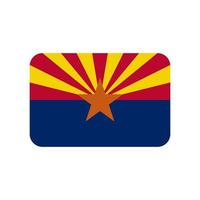 arizona vlag vector pictogram geïsoleerd op een witte achtergrond