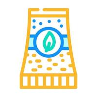 bio energie plant buis kleur pictogram vectorillustratie vector