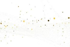 licht gouden glitter ronde confetti achtergrond. vector