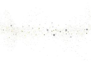 licht goud en licht zilver glitter confetti achtergrond. vector