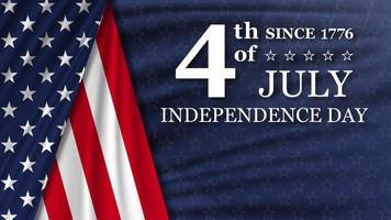 4 juli onafhankelijkheidsdag achtergrond. nationale feestdag van de VS. vector