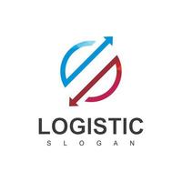 logistiek logo sjabloon, expeditie en transport bedrijfspictogram vector