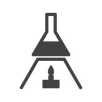 experiment op warmte ii glyph zwart pictogram vector