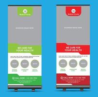 medische roll-up banner ontwerp vector