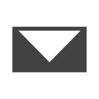 gesloten envelop ii glyph zwart pictogram vector