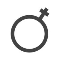 vrouw glyph zwart pictogram vector