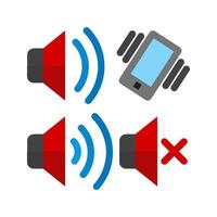 audioprofielen plat veelkleurig pictogram vector