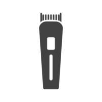 trimmer ii glyph zwart pictogram vector