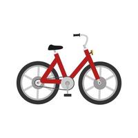 fiets plat veelkleurig pictogram vector