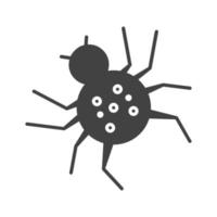 spin glyph zwart pictogram vector