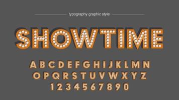 showtime abstracte gloeilamp typografie vector