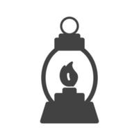 gaslamp glyph zwart pictogram vector