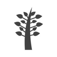 plant ik glyph zwart pictogram vector