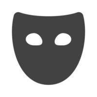 masker glyph zwart pictogram vector