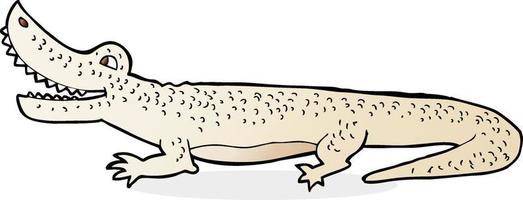 tekenfilm gelukkige krokodil vector