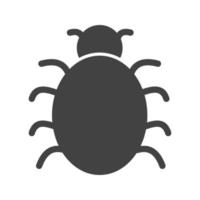 bug repareren glyph zwart pictogram vector