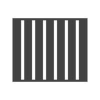 gevangenis glyph zwart pictogram vector