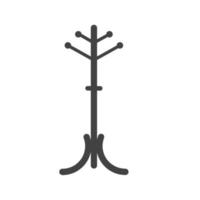 staan glyph zwart pictogram vector