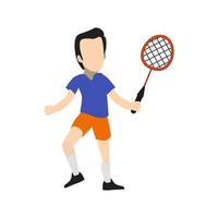 tennisser plat veelkleurig pictogram vector