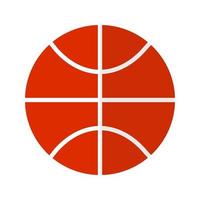 basketbal plat veelkleurig pictogram vector