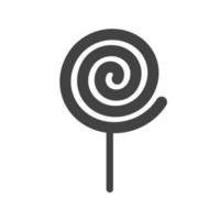 candy stick i glyph zwart pictogram vector