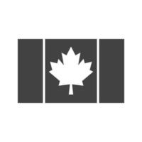 canada glyph zwart pictogram vector