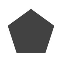 pentagon glyph zwart pictogram vector