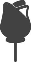 rozen glyph zwart pictogram vector