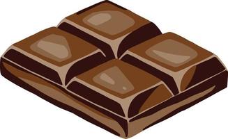 chocolaatjes en kuddes heldere en sappige illustratie vector