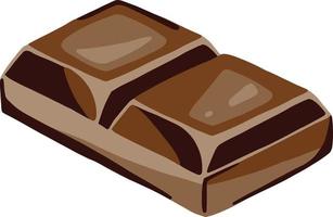 chocolaatjes en kuddes heldere en sappige illustratie vector