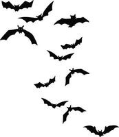 vleermuizen silhouet halloween vector