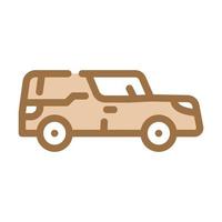 begrafenis lijkwagen kleur pictogram vectorillustratie vector