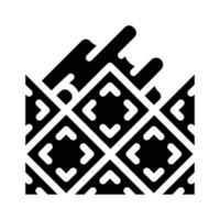 leg tegels glyph pictogram vector zwarte illustratie