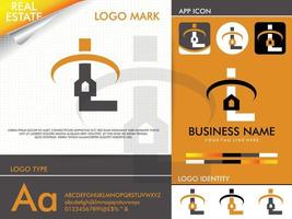 onroerend goed letter l logo ontwerp vector sjabloon